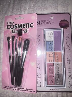 Beauty Intuition Purple Dreams Eyeshadow Palette with Brush Set - Purple/Pink